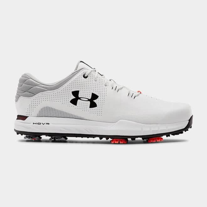 Under Armour HOVR Matchplay Wide E - Panske Golfove Topanky - Biele/Čierne